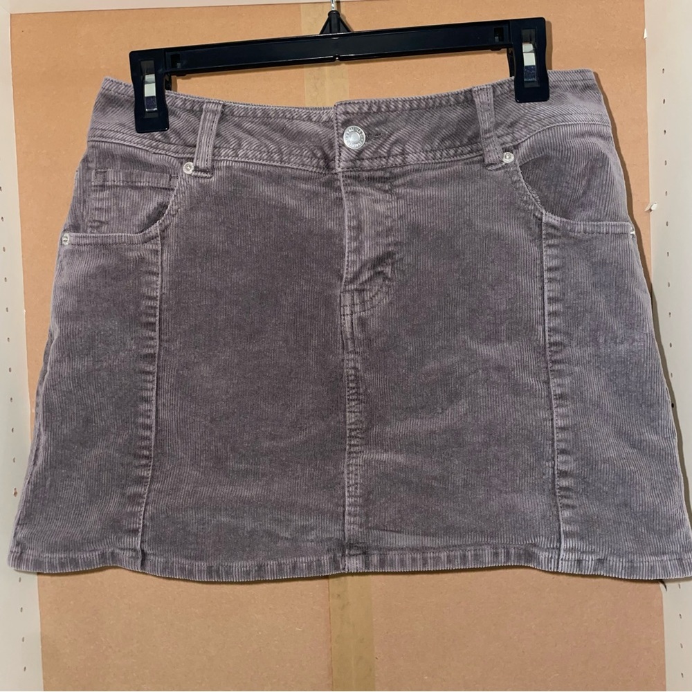 Forever 21 Corduroy Taupe Mini Skirt